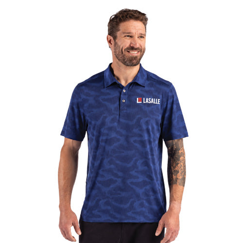Men's Coastline Double Peached Camo Print Polo