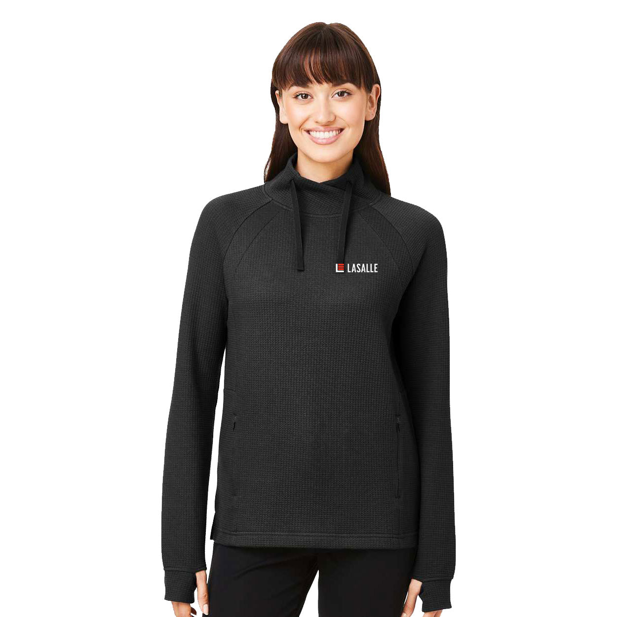 Women's Rhythm Waffle Cross-Neck Pullover