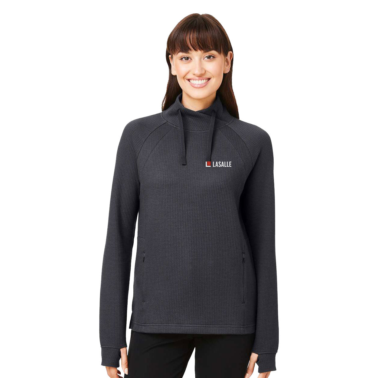 Women's Rhythm Waffle Cross-Neck Pullover