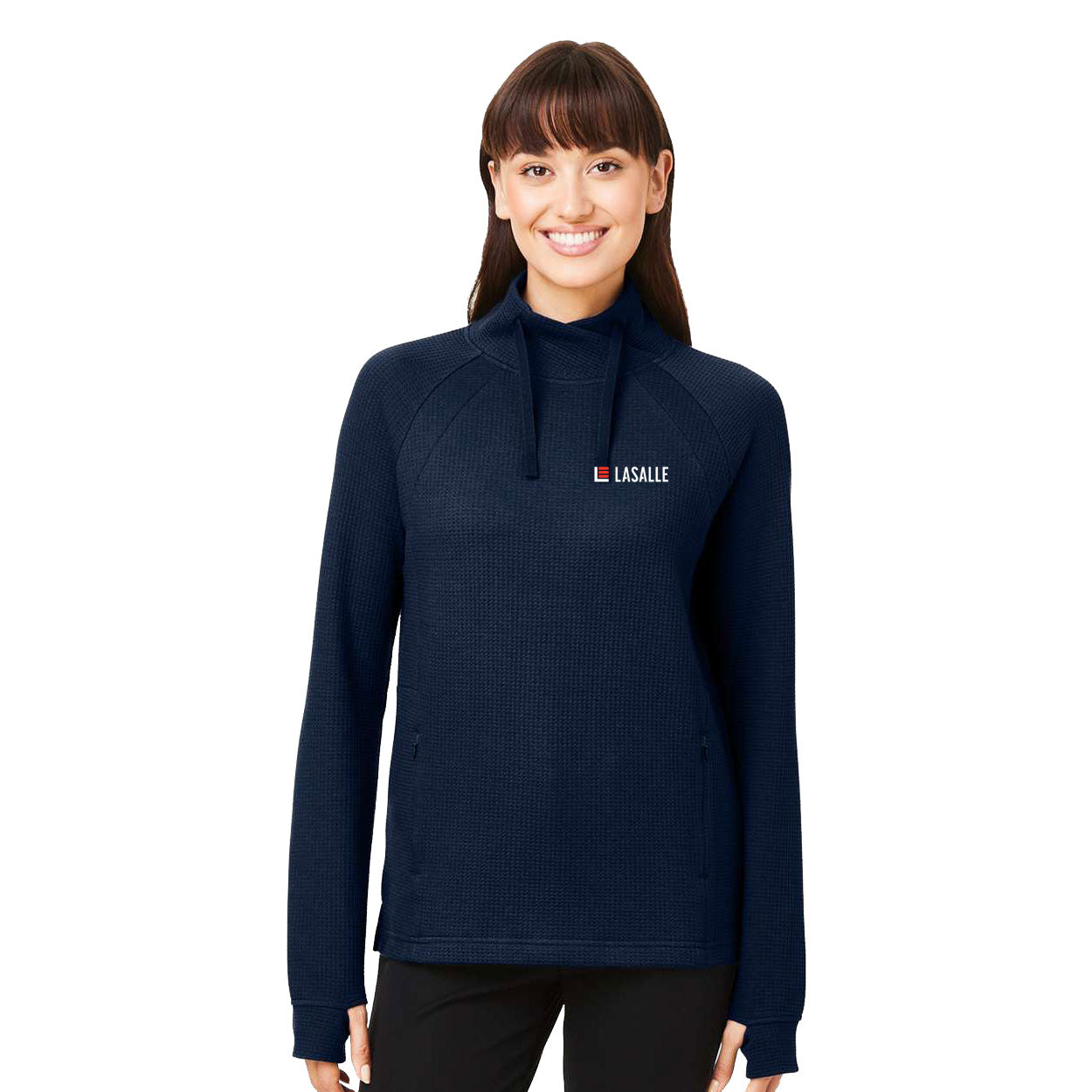Women's Rhythm Waffle Cross-Neck Pullover