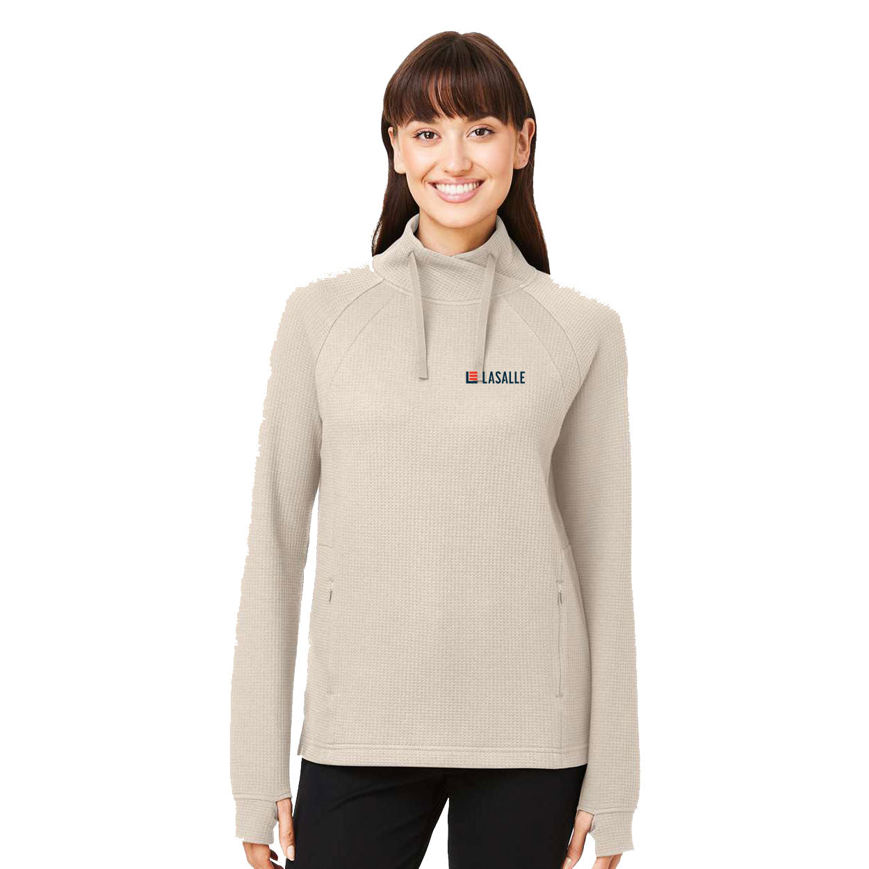 Women's Rhythm Waffle Cross-Neck Pullover