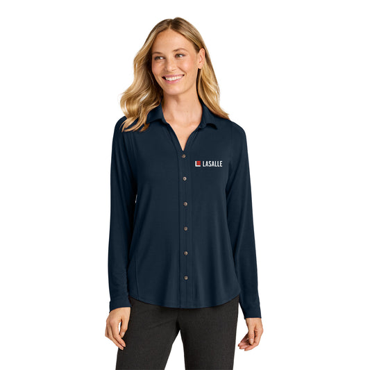 Women's Luxe Knit Button Tunic
