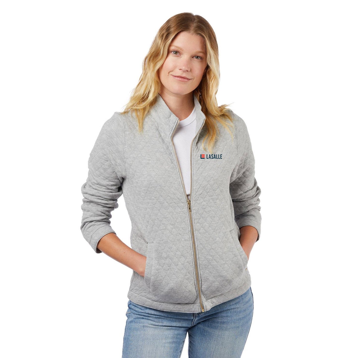 Women's Seneca Quilted Full Zip Sweater