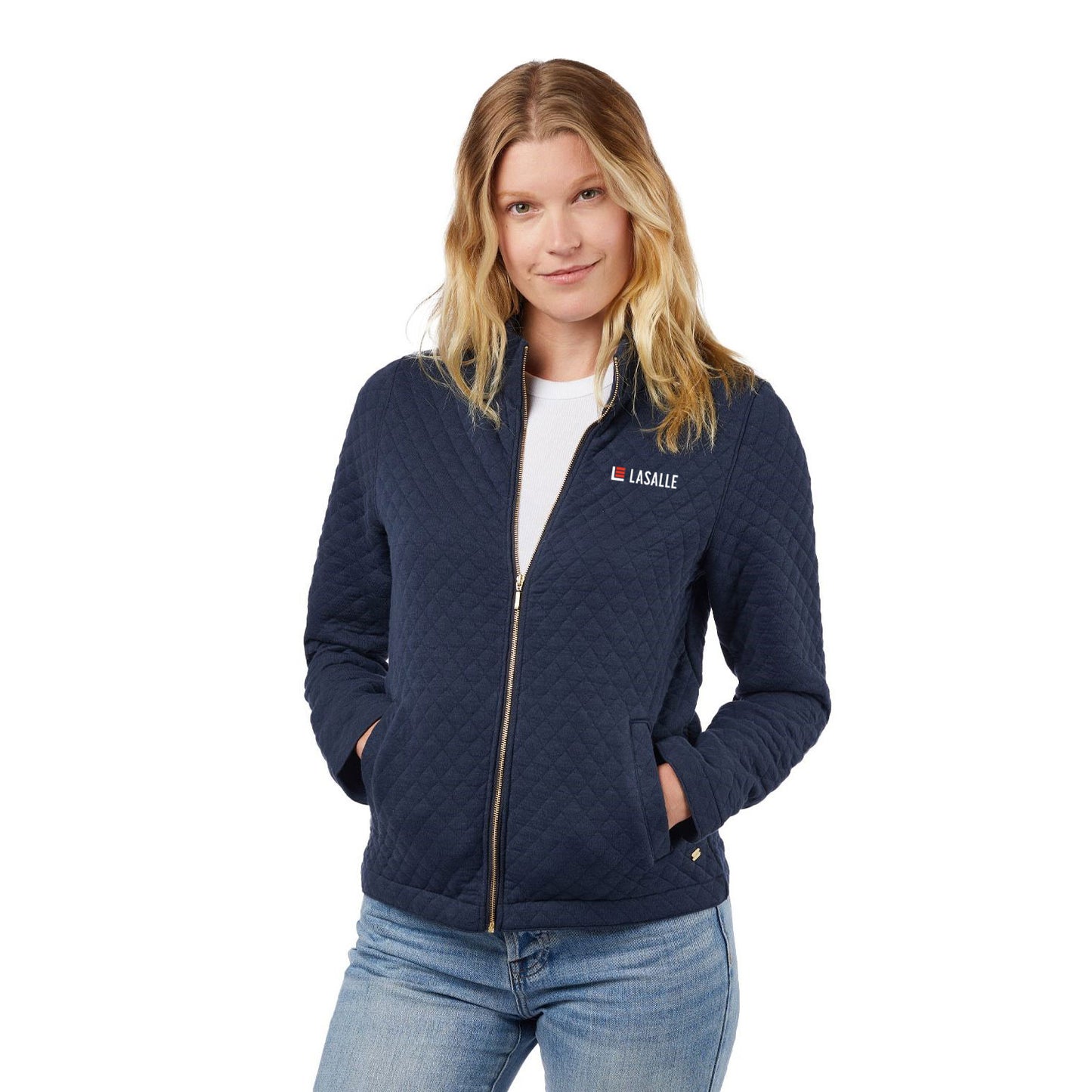 Women's Seneca Quilted Full Zip Sweater