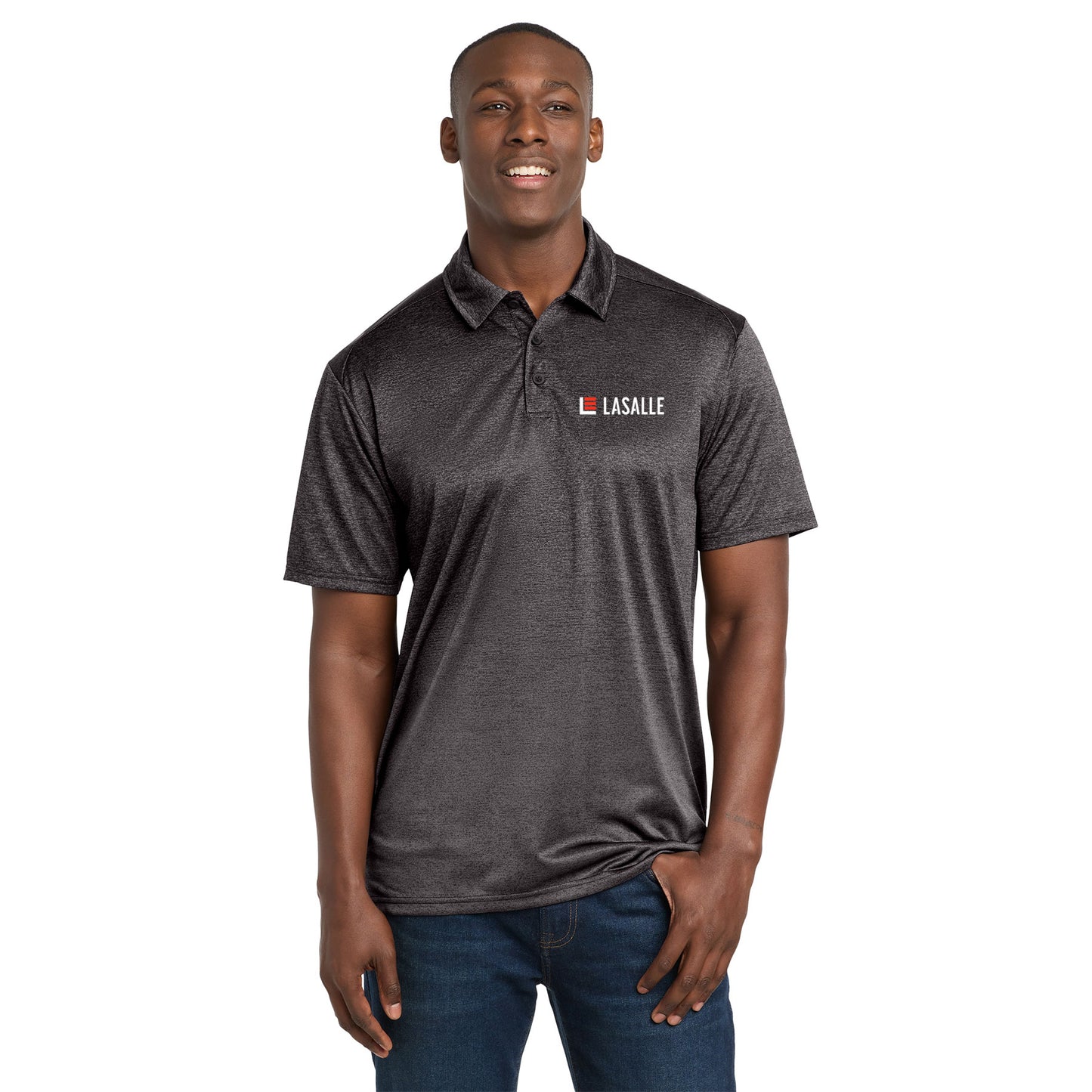 Men's Ombre Heather Polo