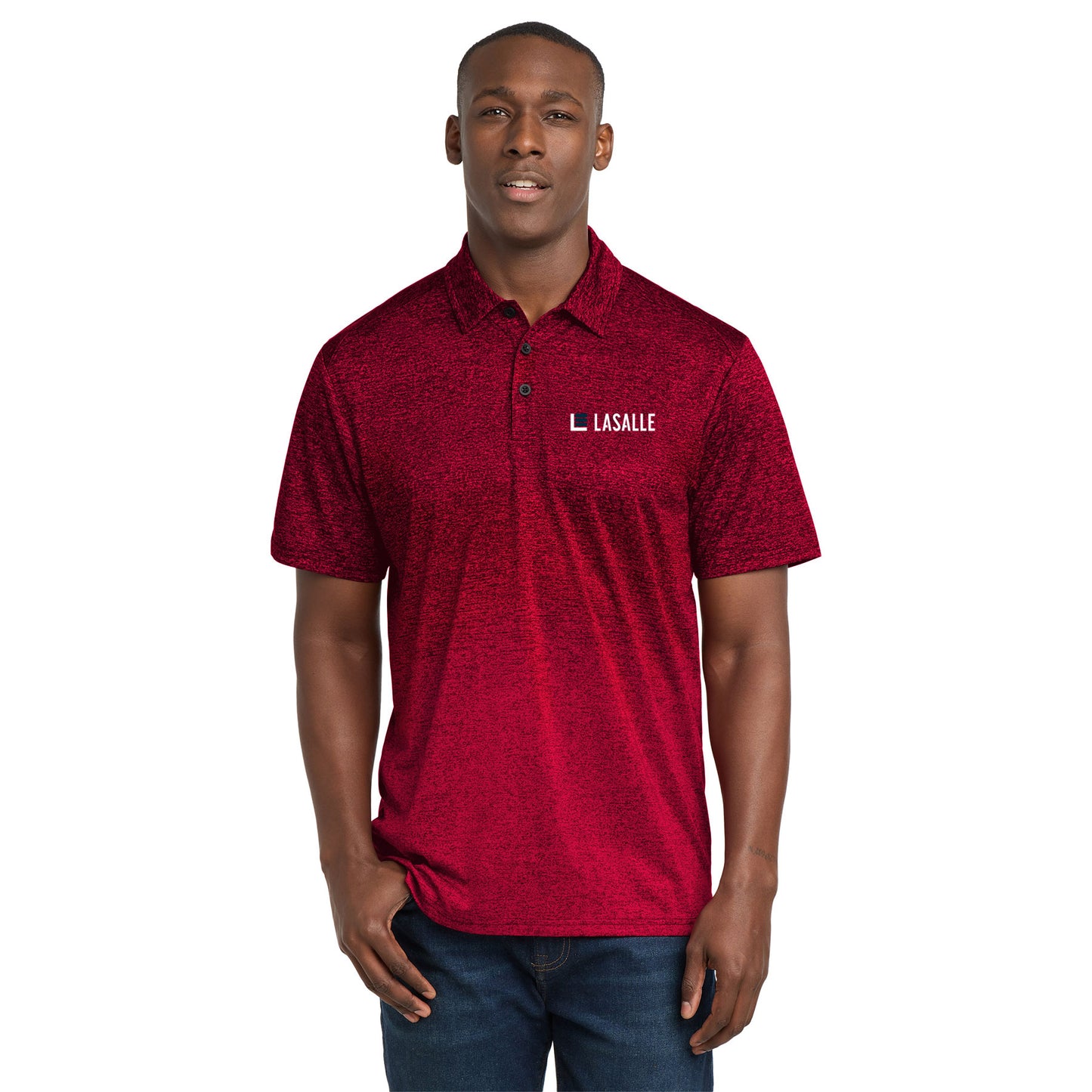 Men's Ombre Heather Polo
