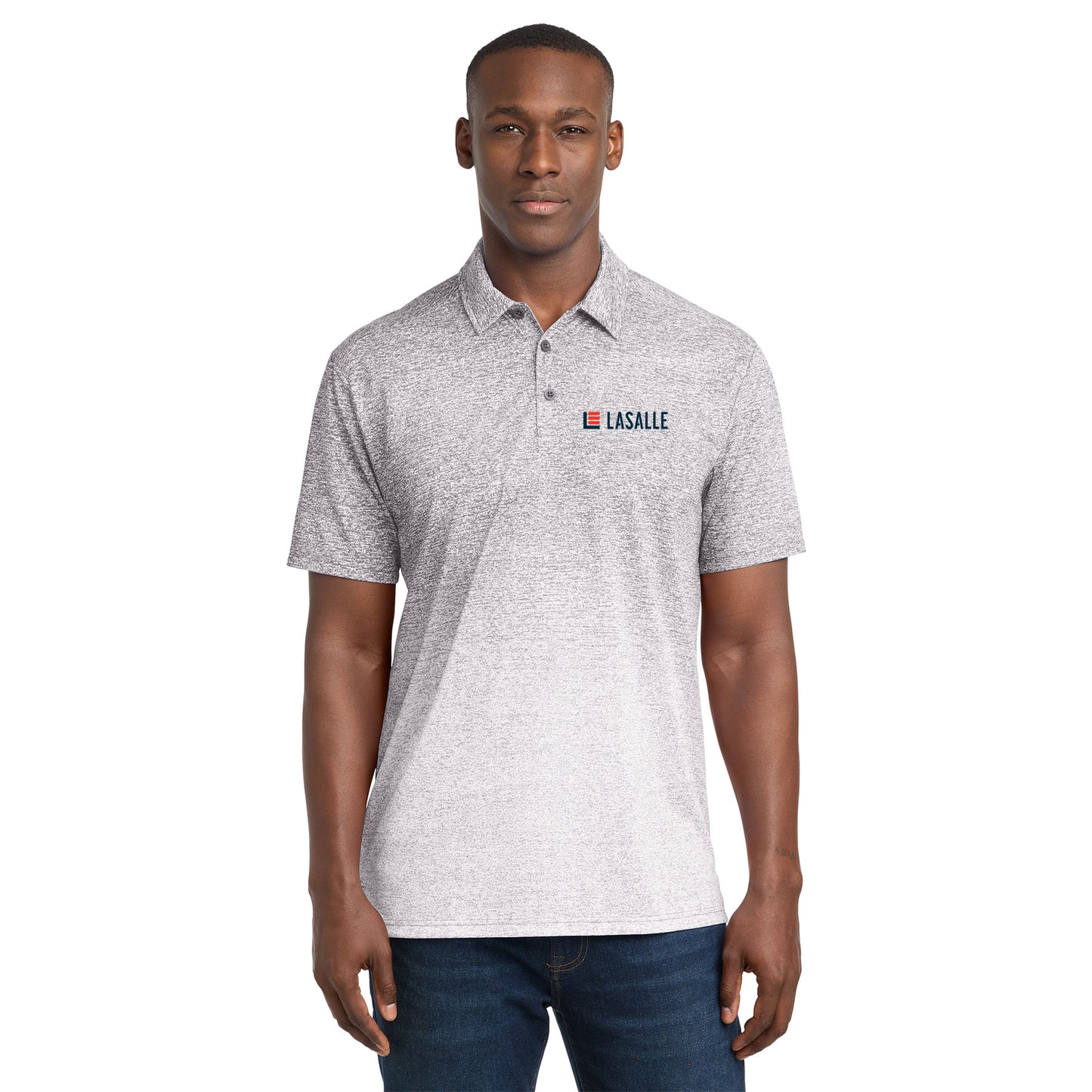 Men's Ombre Heather Polo