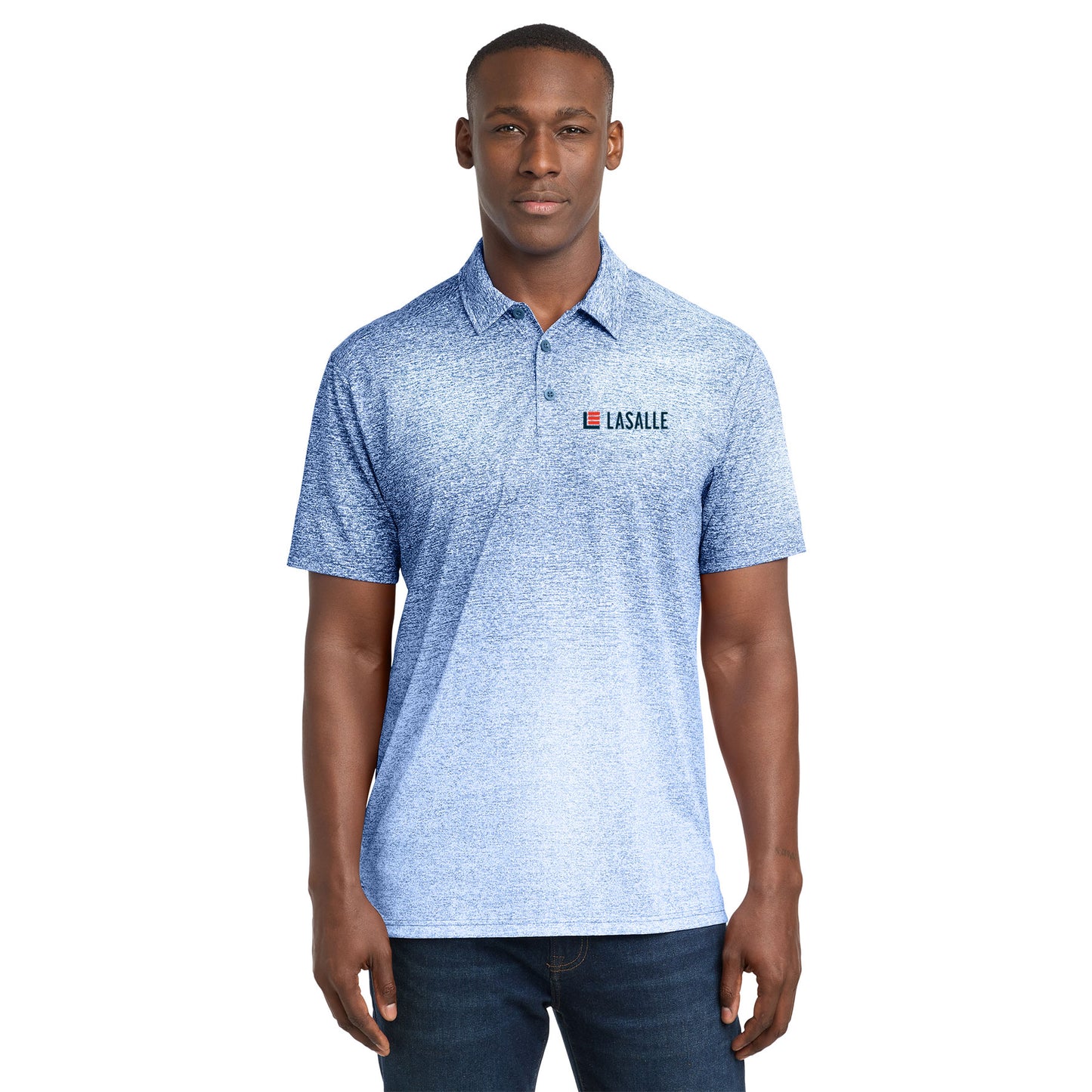 Men's Ombre Heather Polo