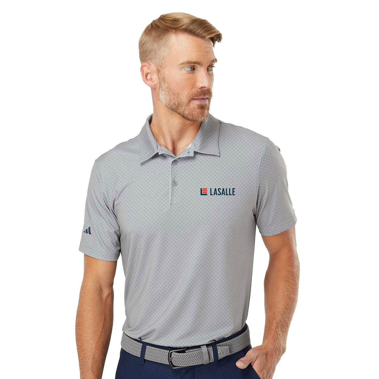 Men's Adidas Ultimate365 Diamond Dot Print Polo