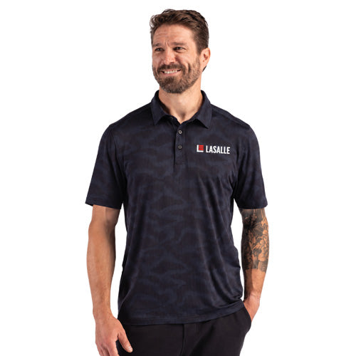 Men's Coastline Double Peached Camo Print Polo